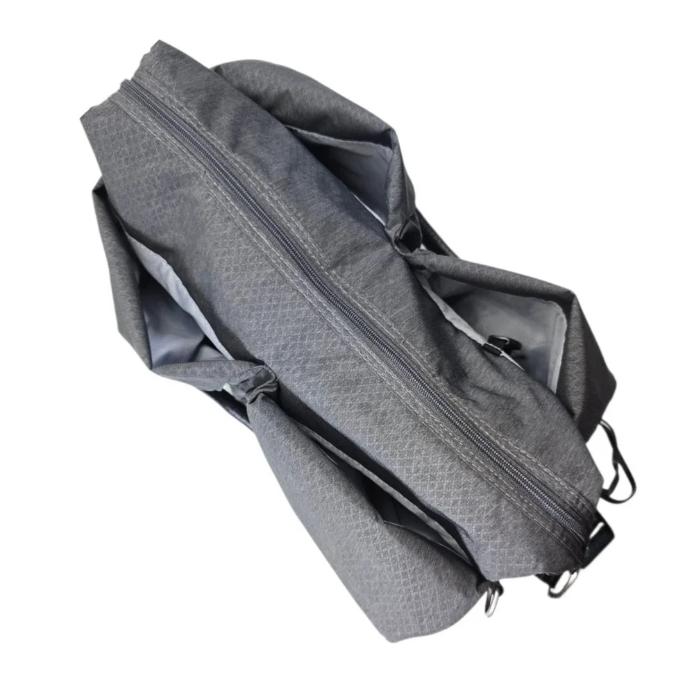 Lassig Neckline‎ Diaper Bag Charcoal Gray Recycled Polyester with Changing Mat